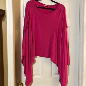 Cute hot pink shark bite tunic. Size 3X